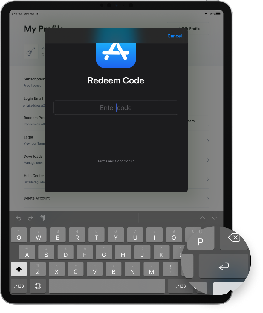 61_redeem_promo_code_tap_enter_key.png